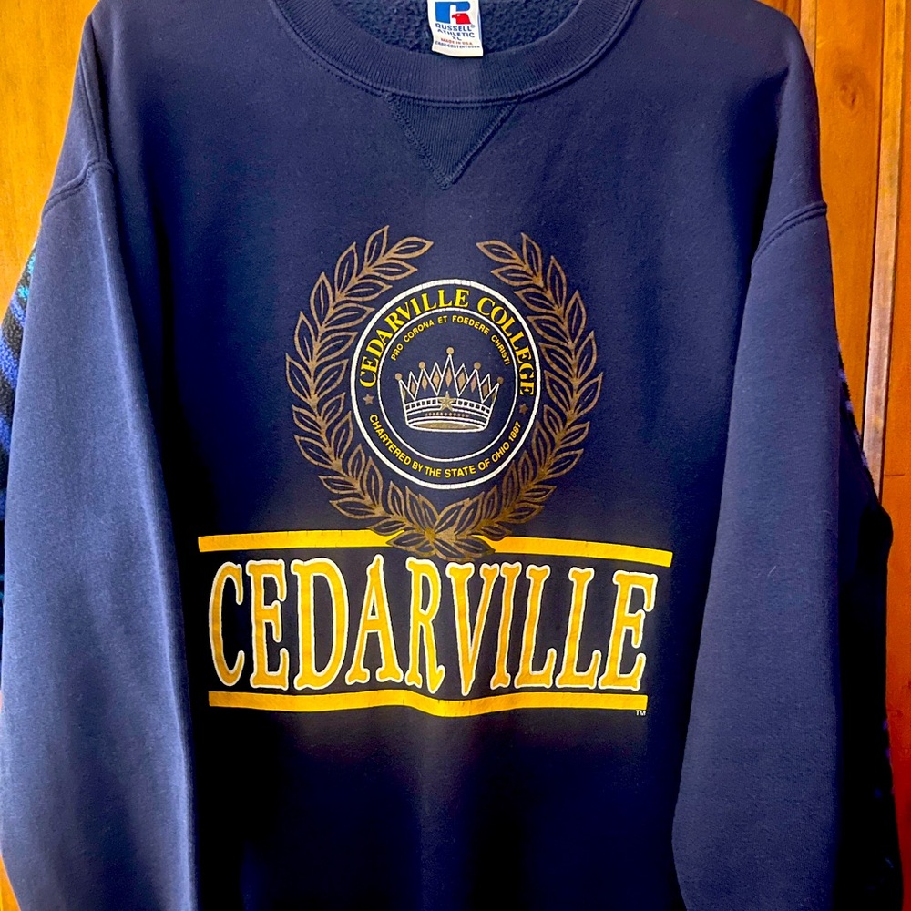 Russell athletic Cedarville vintage crew neck XL